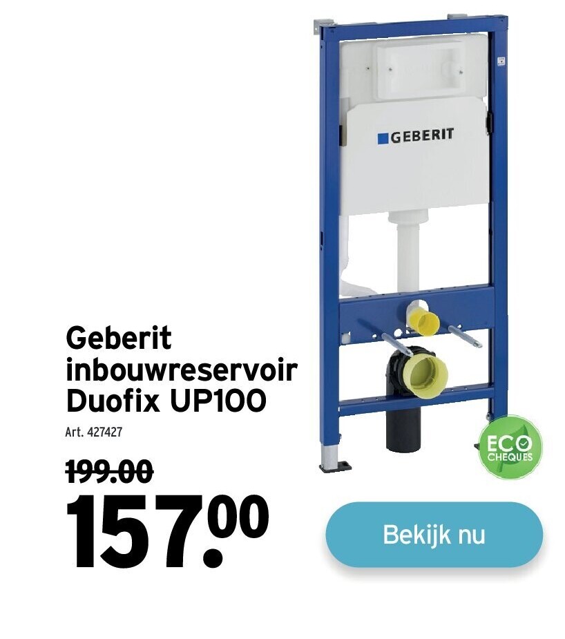Geberit inbouwreservoir Duofi x UP100