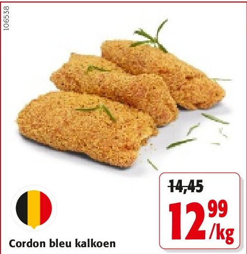 Cordon bleu kalkoen