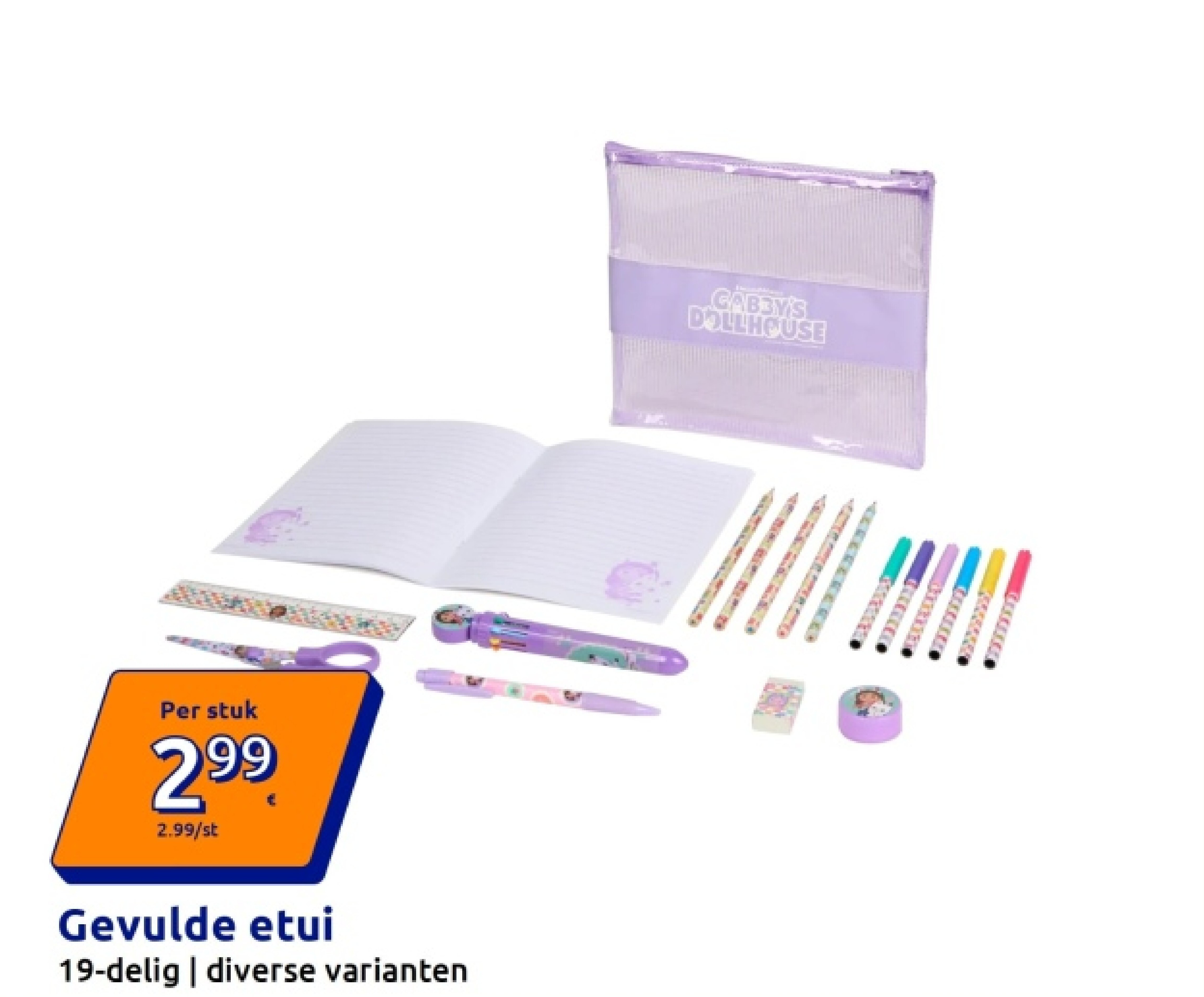 Gevulde etui