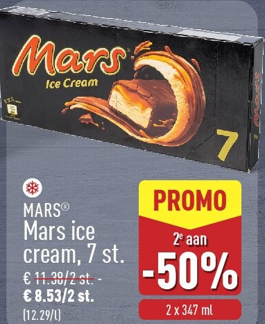 Mars ice cream, 7st.