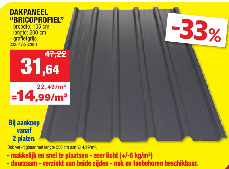 DAKPANEEL “BRICOPROFIEL”