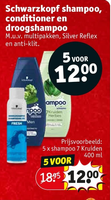 Schwarzkopf shampoo, conditioner en droogshampoo