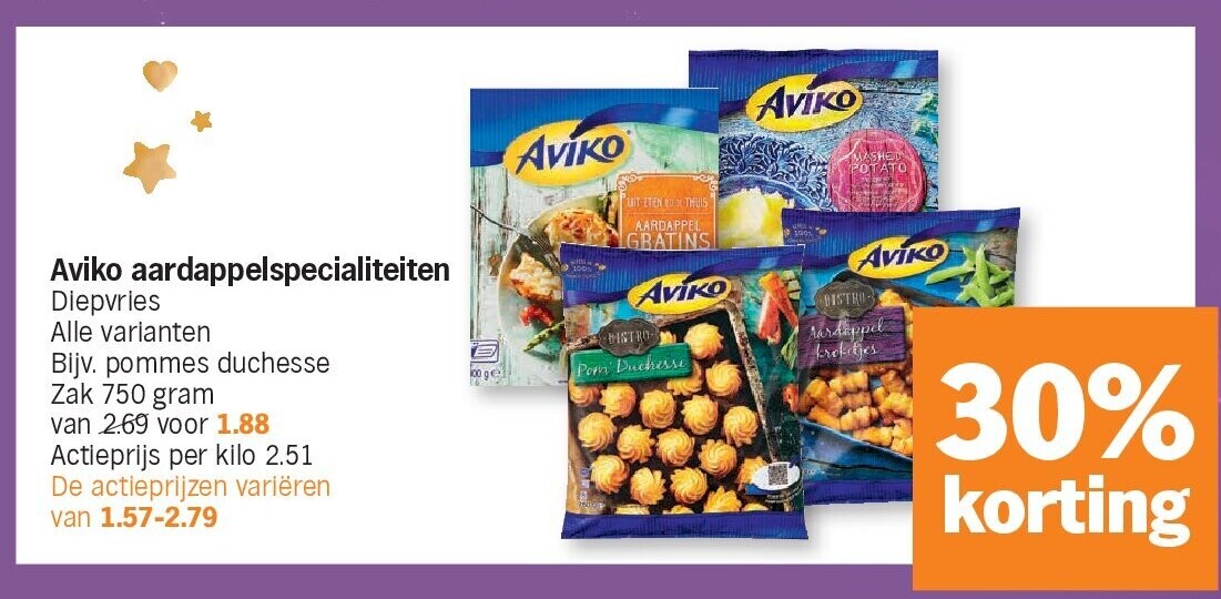 Aviko aardappelspecialiteiten