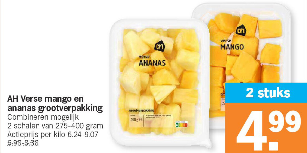 AH Verse mango en ananas grootverpakking