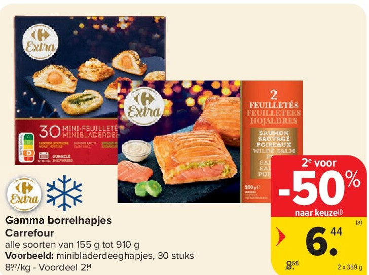 Gamma borrelhapjes Carrefour
