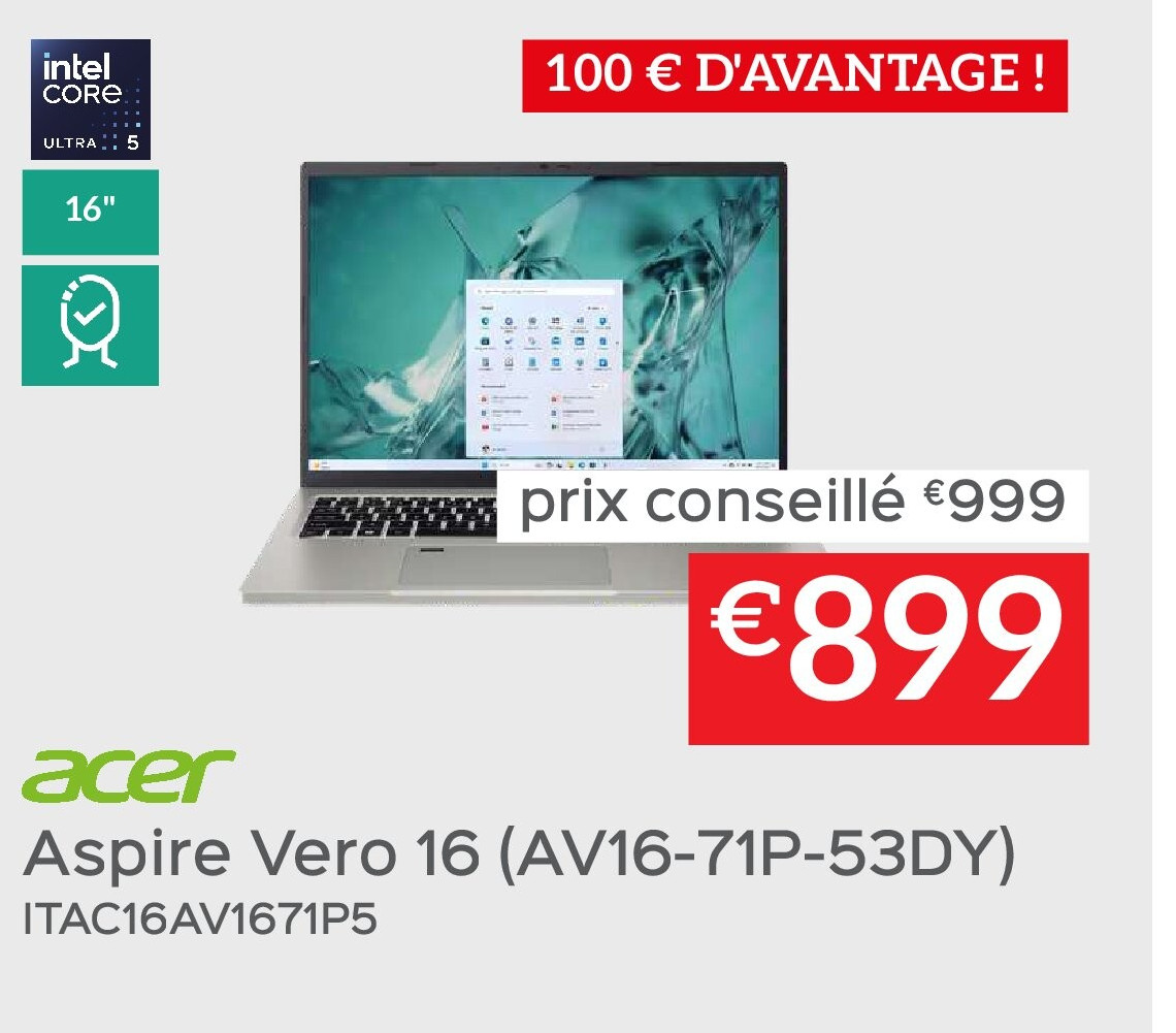 Aspire Vero 16 (AV16-71P-53DY)