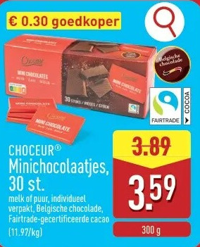 Minichocolaatjes, 30st.