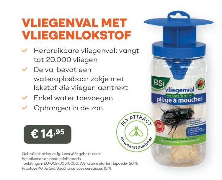 VLIEGENVAL MET VLIEGENLOKSTOF