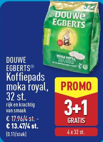 Koffiepads moka royal, 32st.