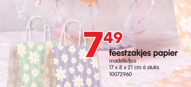 feestzakjes papier
