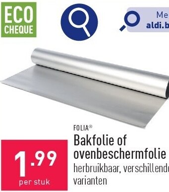 Bakfolie of ovenbeschermfolie