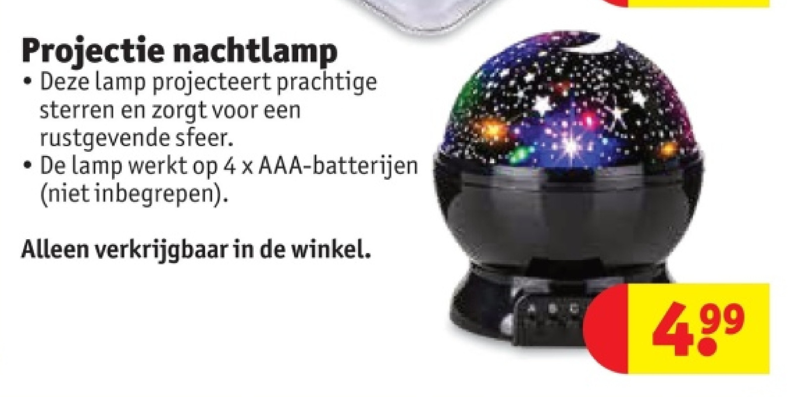 Projectie nachtlamp