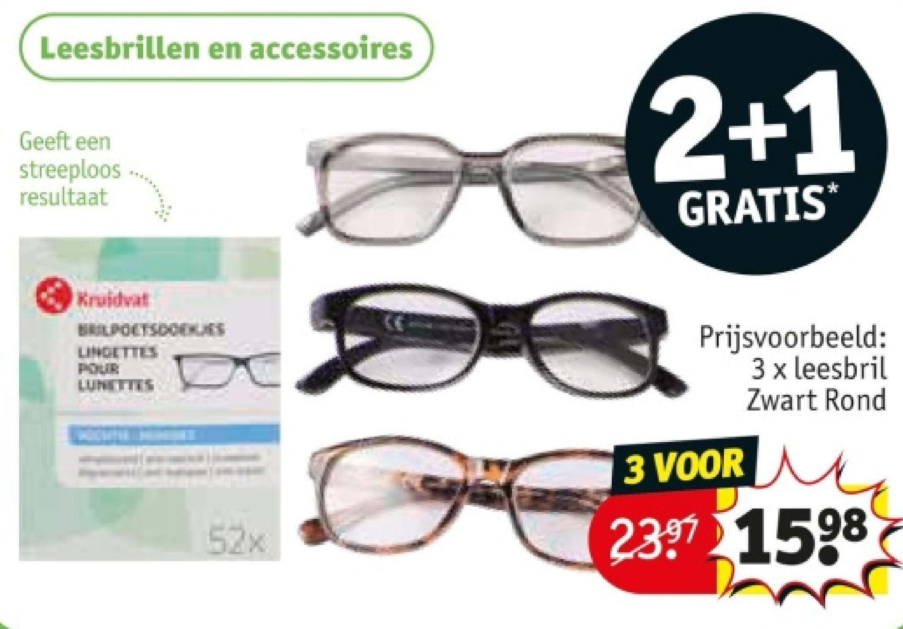leesbril Zwart Rond