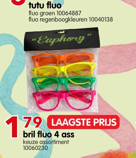 bril fluo 4 ass