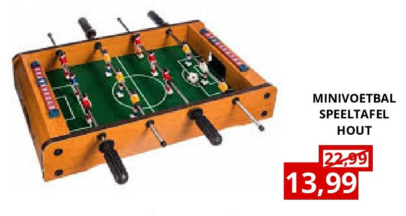 MINIVOETBAL SPEELTAFEL HOUT