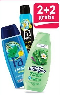 Fa douche en deodorant en Schauma shampoo