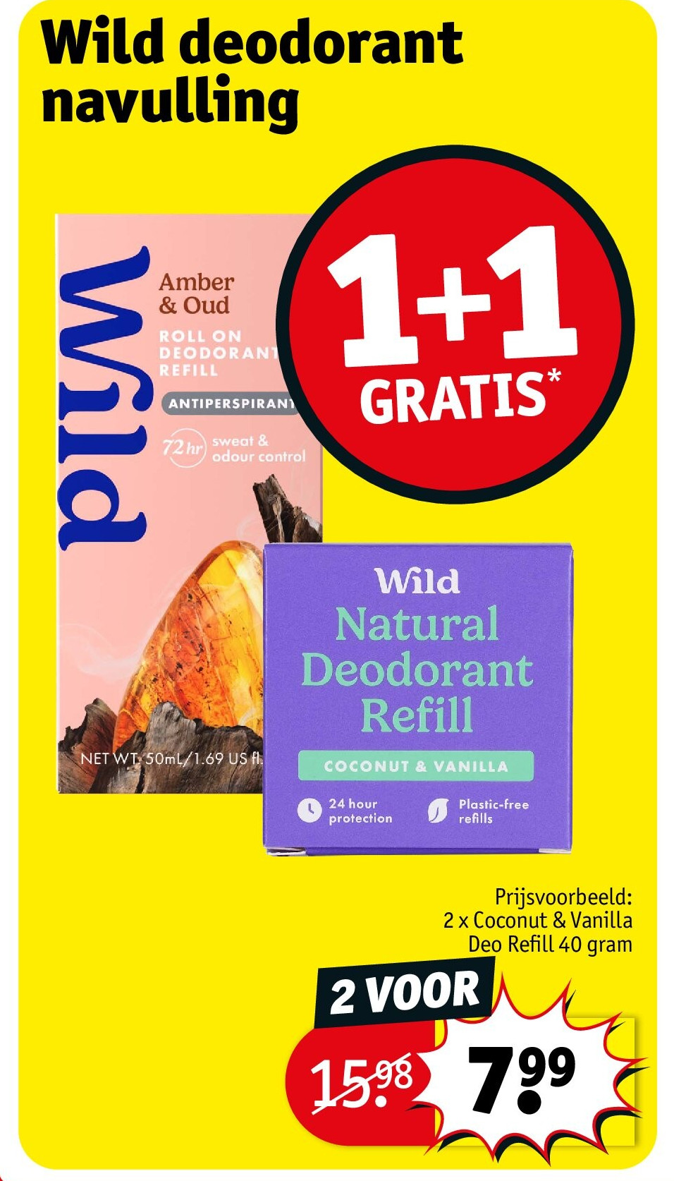 Wild deodorant navulling