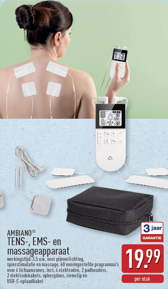 TENS-, EMS- en massageapparaat