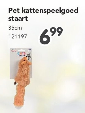 Pet kattenspeelgoed staart
