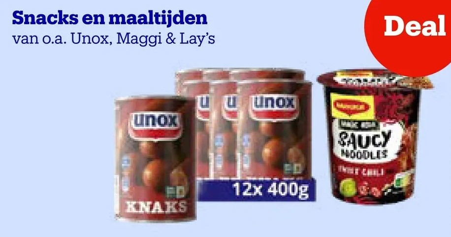 Snacks en maaltijden