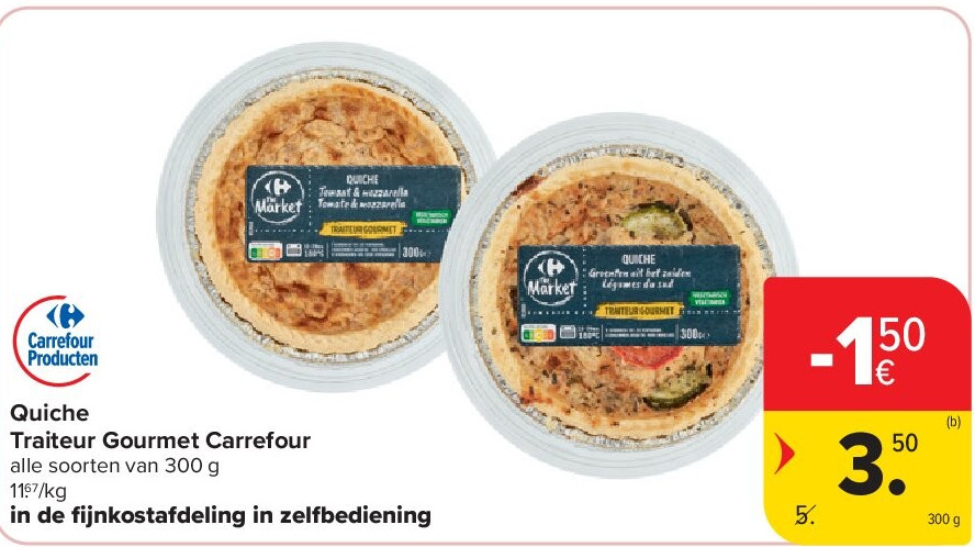Quiche Traiteur Gourmet Carrefour