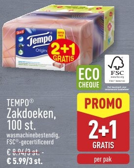 Zakdoeken, 100st.