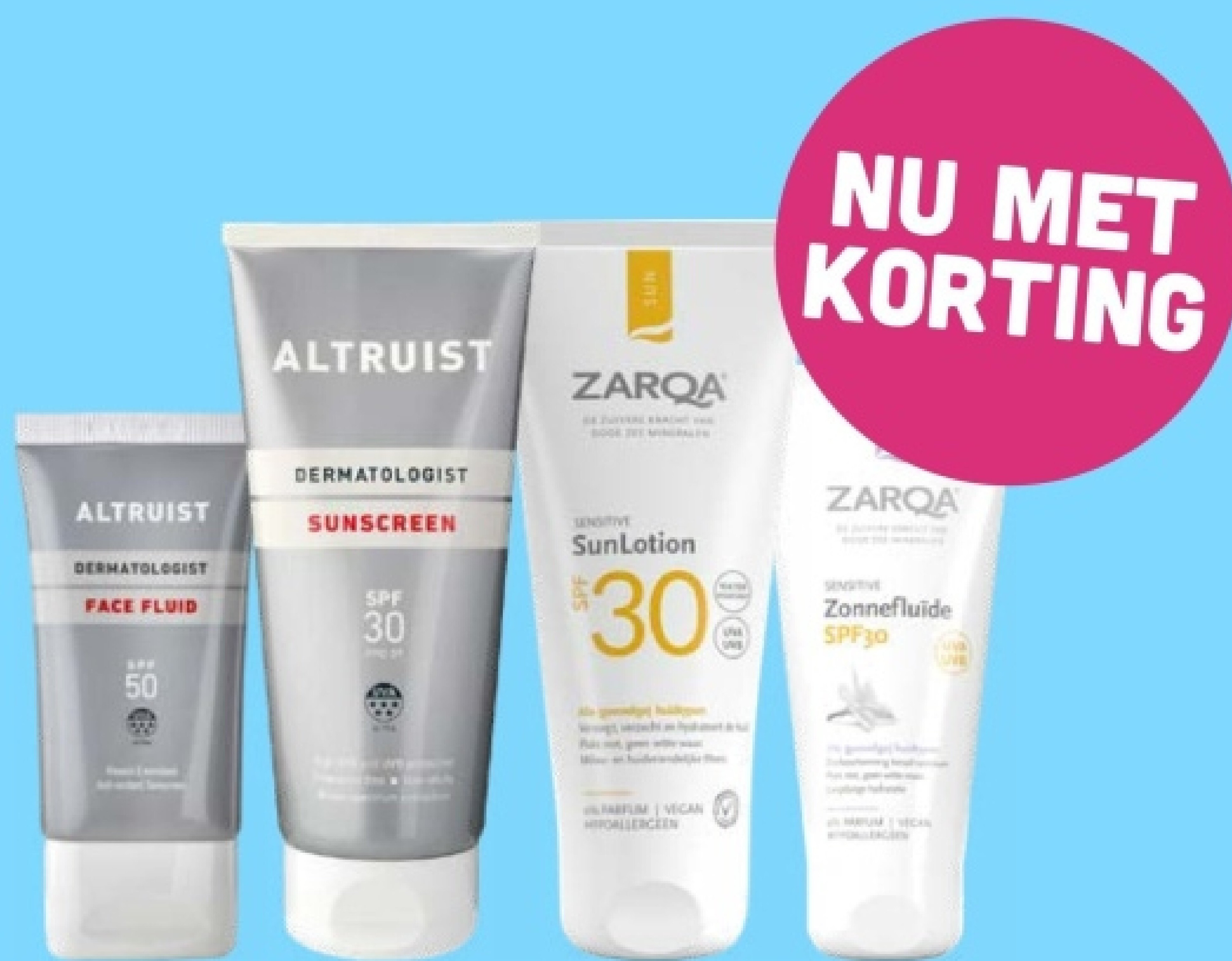 Altruist en Zarqa SPF assortiment