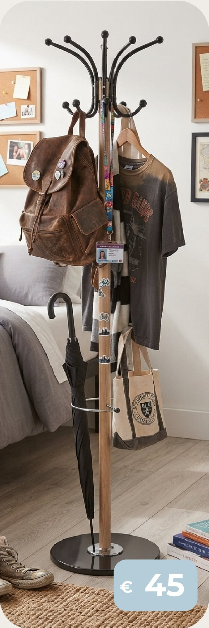 Staande kapstok met accessoires