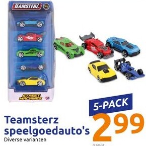 Teamsterz speelgoedauto's