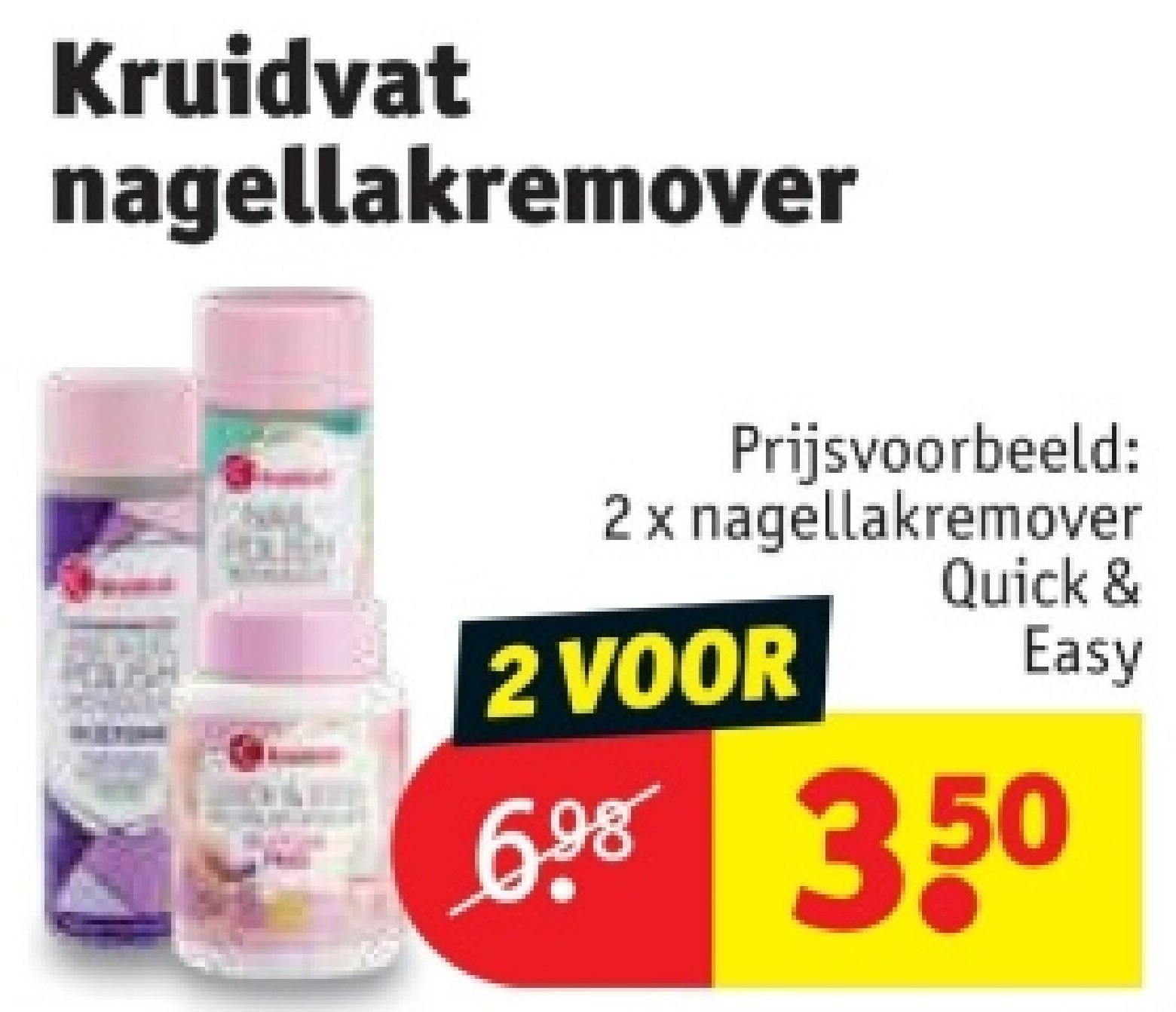 Kruidvat nagellakremover