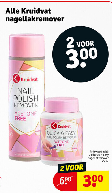 Alle Kruidvat nagellakremover