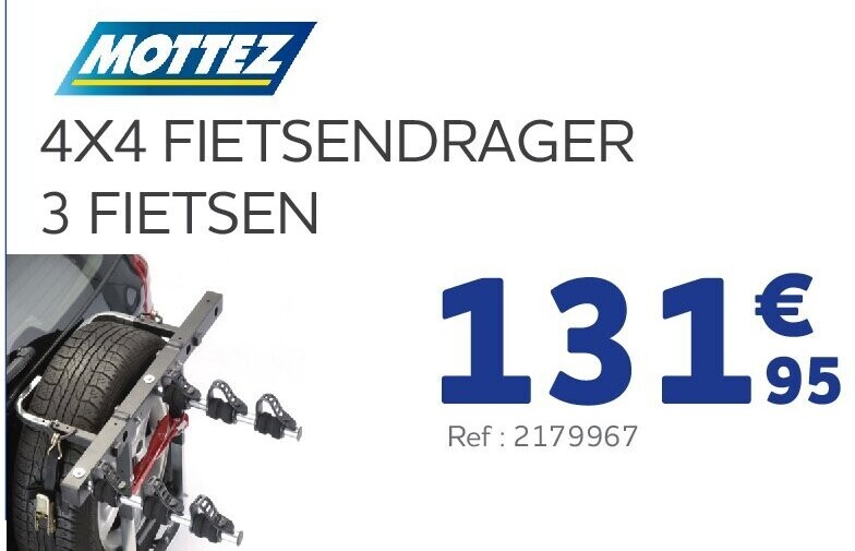 4X4 FIETSENDRAGER 3 FIETSEN