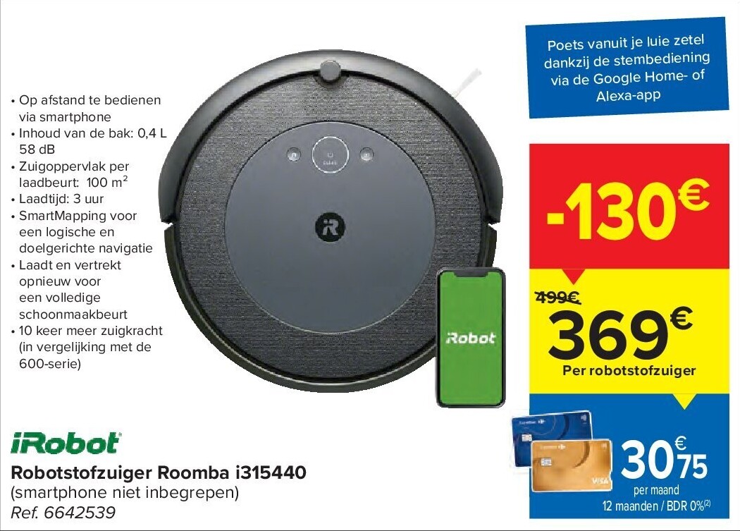 Robotstofzuiger Roomba i315440