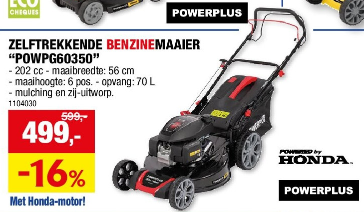 ZELFTREKKENDE BENZINEMAAIER “POWPG60350”