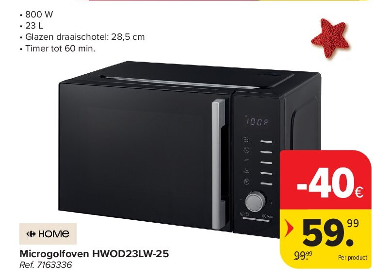 Microgolfoven HWOD23LW-25