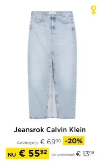 Jeansrok Calvin Klein