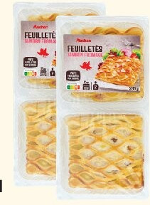 Feuilletés jambon fromage Auchan