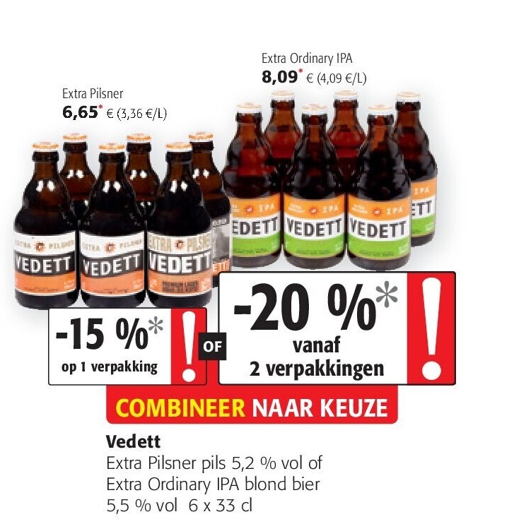 Vedett Extra Ordinary IPA blond bier
