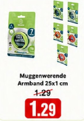 Muggenwerende Armband 25x1 cm