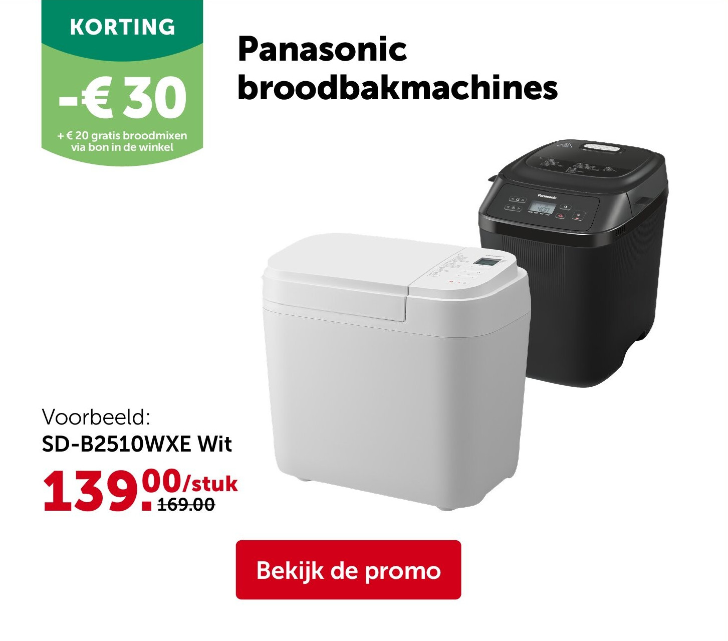 Panasonic broodbakmachines SD-B2510WXE Wit