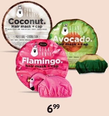 Flamingo haarmasker + haarnetje