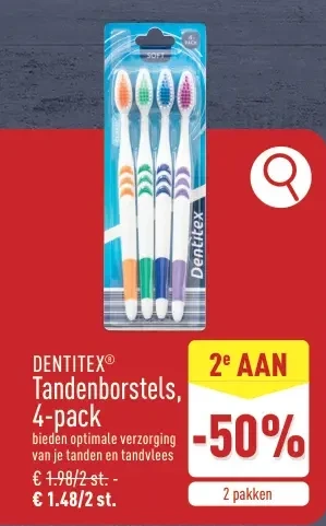 Tandenborstels, 4-pack