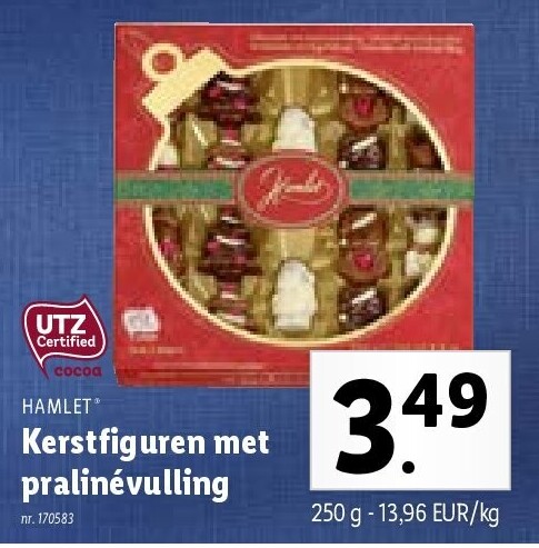 Kerstfiguren met pralinévulling