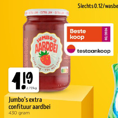 Jumbo’s extra confituur aardbei