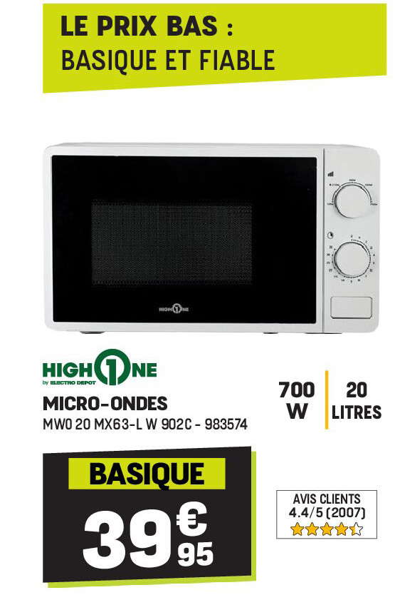 High one MICRO-ONDES