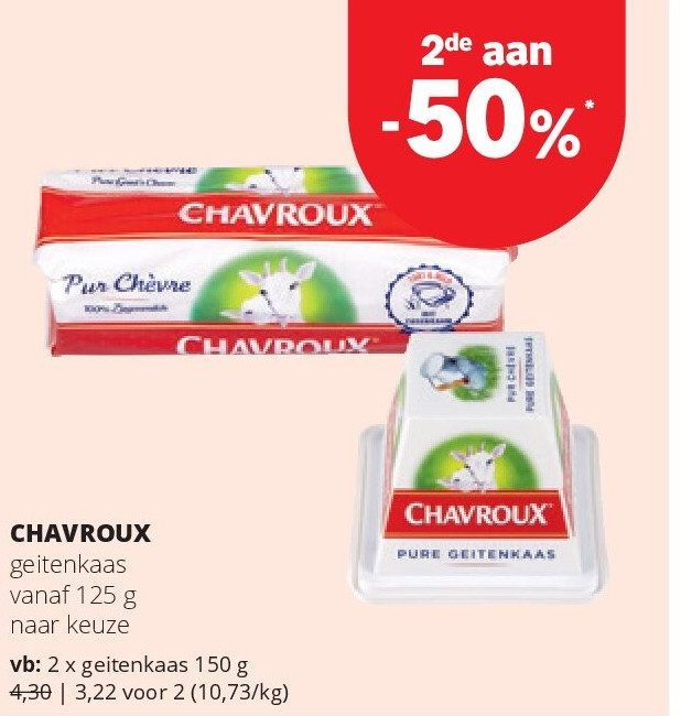 CHAVROUX geitenkaas 150 g