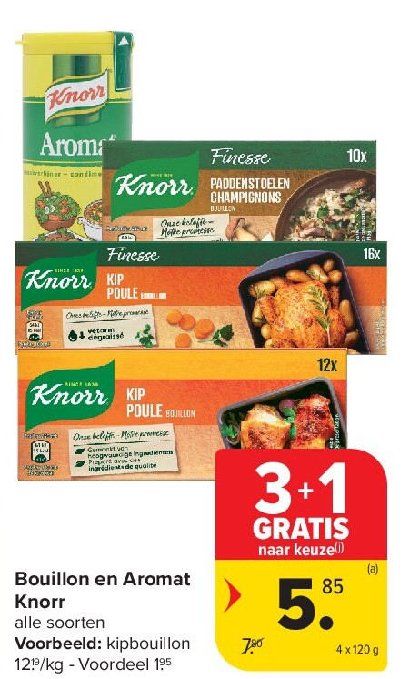 Bouillon en Aromat Knorr