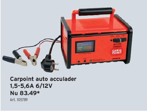 Carpoint auto acculader 1,5-5,6A 6/12V