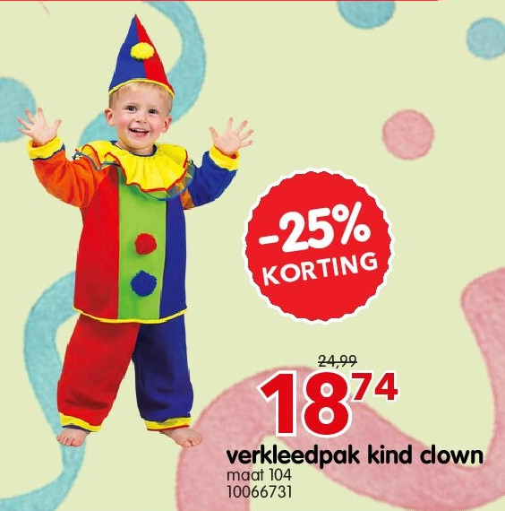 verkleedpak kind clown