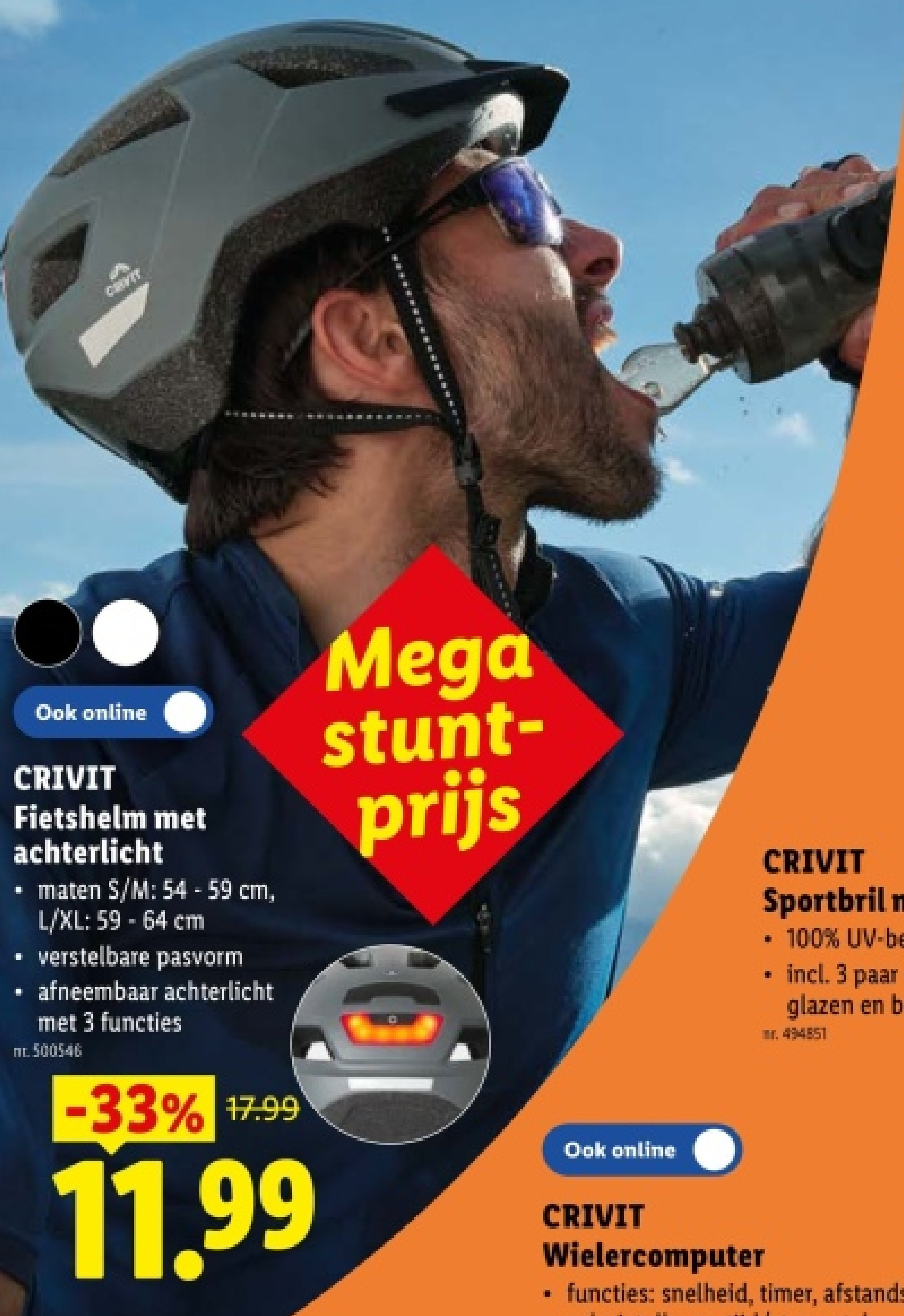 Fietshelm met achterlicht